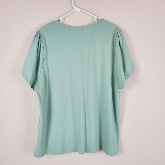 Shein Curve Light Green Shirt Size 2Xl - Picture 7 of 7